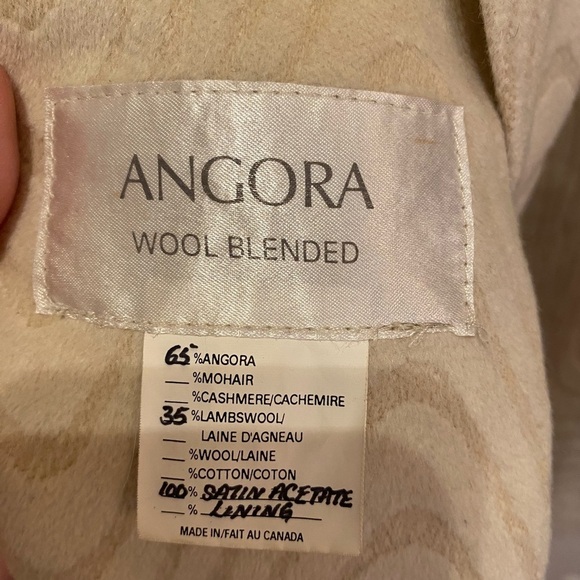 Paul Ho Haute Couture bodycon taupe lambswool angora full length coat. Size M - Picture 9 of 17